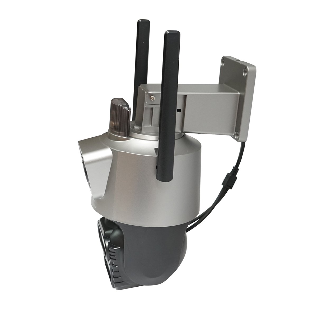 Camera de supraveghere 3 lentile, 2 obiective 9 MP, P2P WIFI 2.4GHz, PTZ cu senzor de miscare, sirena, detectie umana si aplicatie iCSee